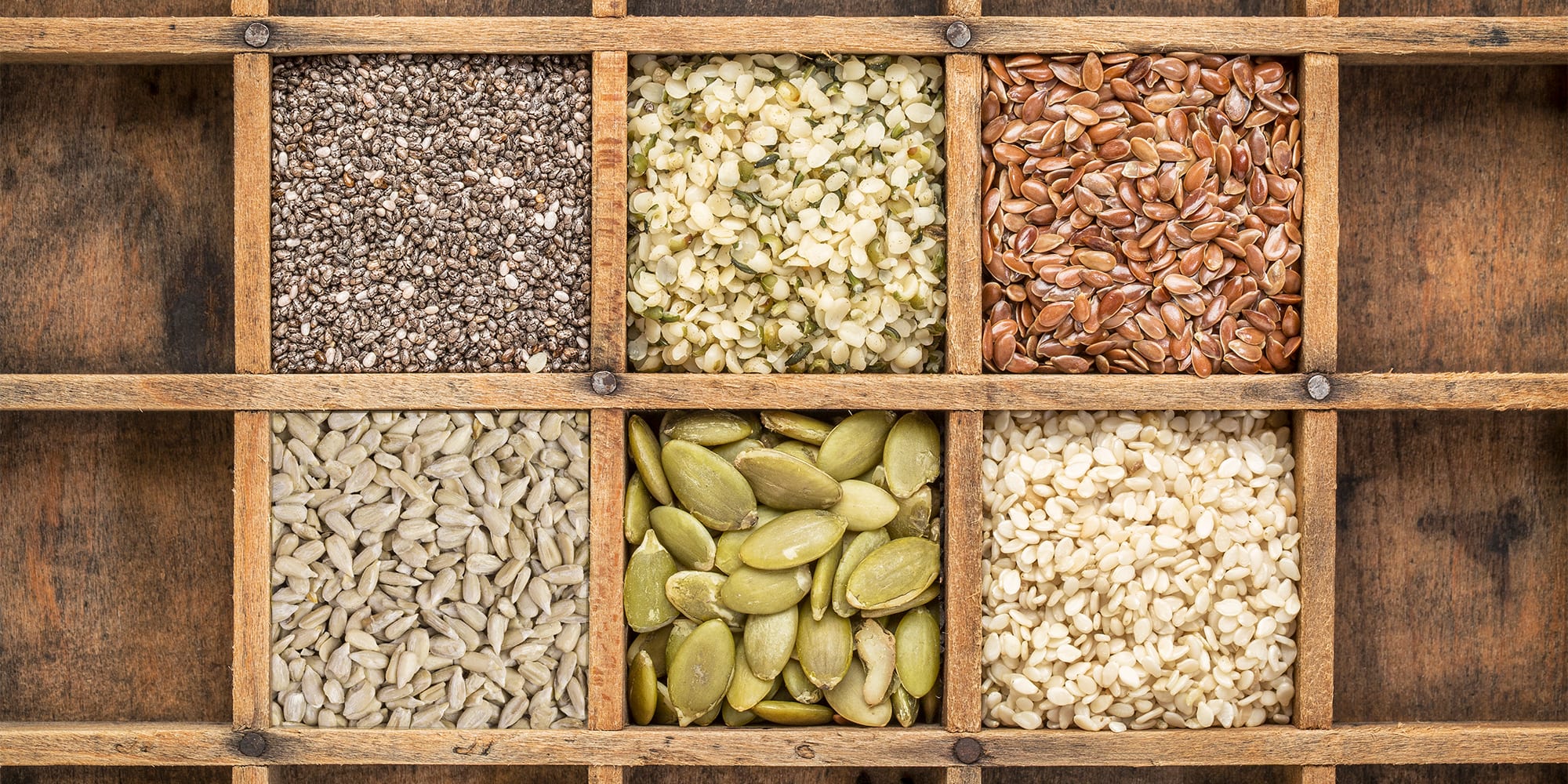 6 sementes comestíveis cheias de nutrientes